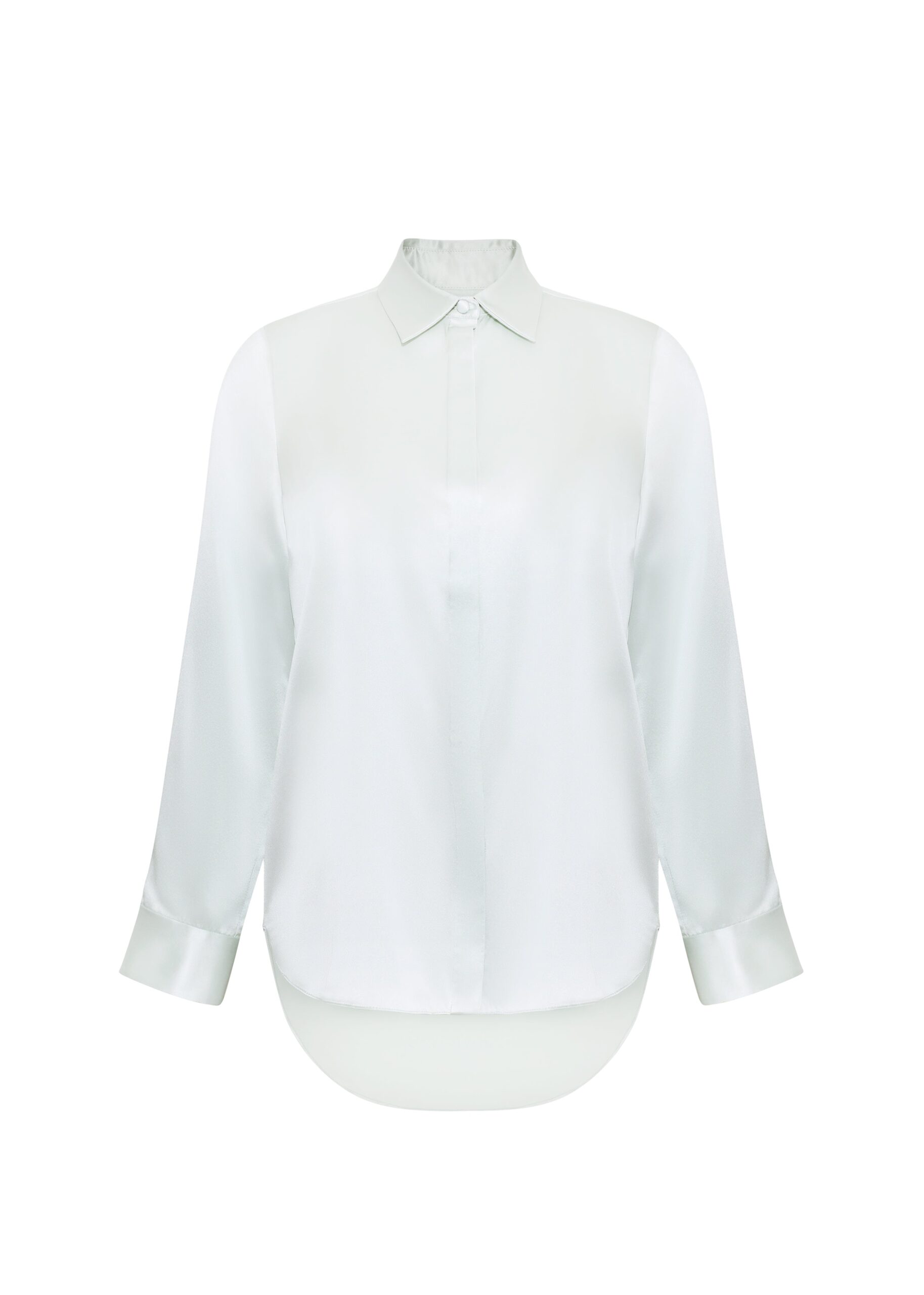 Adam Lippes Mathias Shirt in Silk Charmeuse, Mint Adam Lippes Mathias Shirt in Silk Charmeuse, Mint | Shirts | Coveti