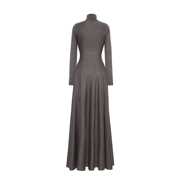 Adam Lippes Naomi Dress Knit in Fine Cashmere, Mink