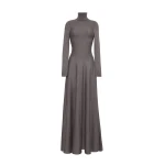 Adam Lippes Naomi Dress Knit in Fine Cashmere, Mink | Maxi Dresses | Coveti