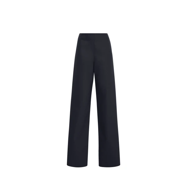 Noam Pants in Stretch Silk Wool, Black