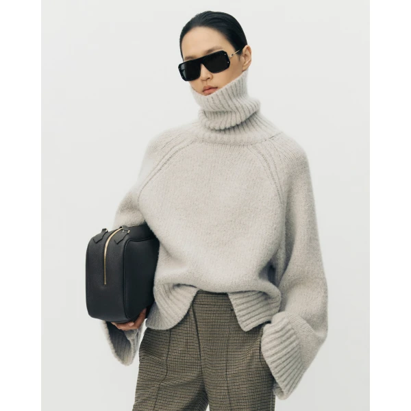 Adam Lippes Reid Top in Cashmere, Hazel