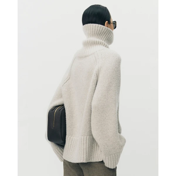 Adam Lippes Reid Top in Cashmere, Hazel