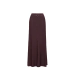 Adam Lippes Sarita Skirt in Viscose Python, Espresso | Midi Skirts | Coveti