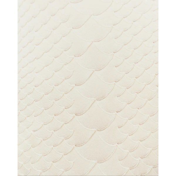 Adam Lippes Sarita Skirt in Viscose Python, Ivory