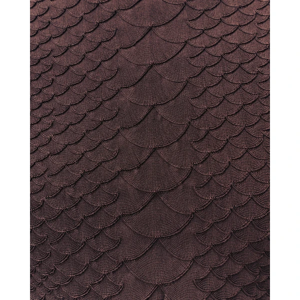 Adam Lippes Sarita Top in Viscose Python, Espresso