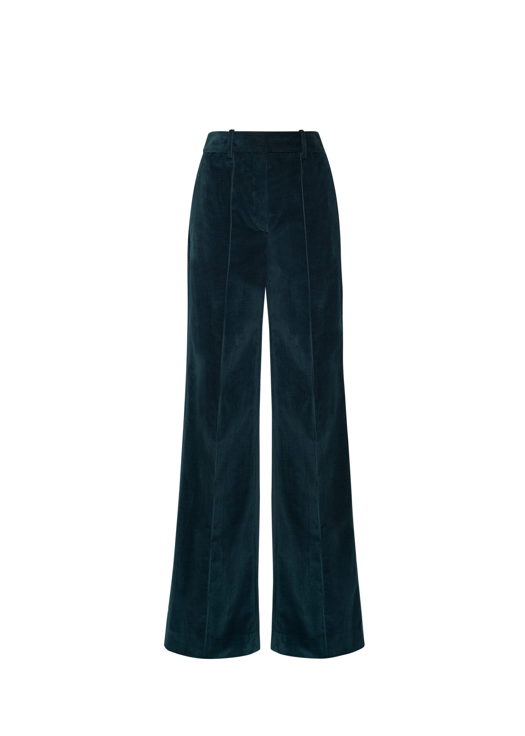 Adam Lippes Wyatt Pant in Corduroy, Hunter Green Adam Lippes Wyatt Pant in Corduroy, Hunter Green | Wide leg pants | Coveti