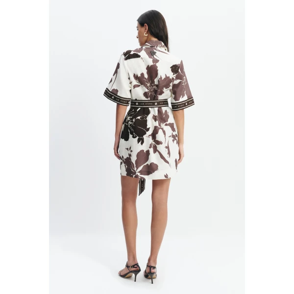 Aje Addie Mini Shirt Dress in Sierra Print | Mini Dresses | Coveti