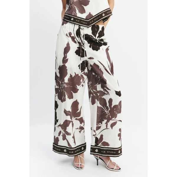 Aje Addie Wide Leg Pant in Sierra Print | Pants | Coveti