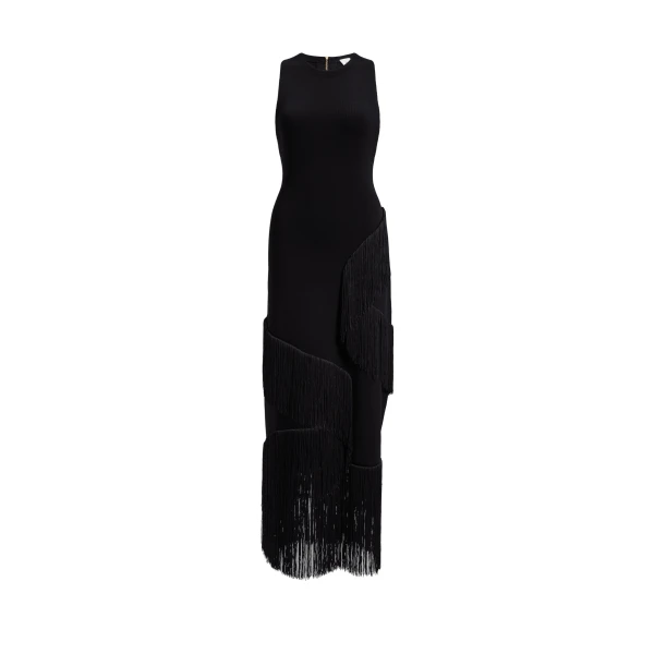 Aje Align Knit Maxi Dress in Black | Maxi Dresses | Coveti