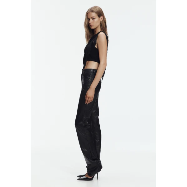 Aje Align Knit Top in Black | Knitwear | Coveti