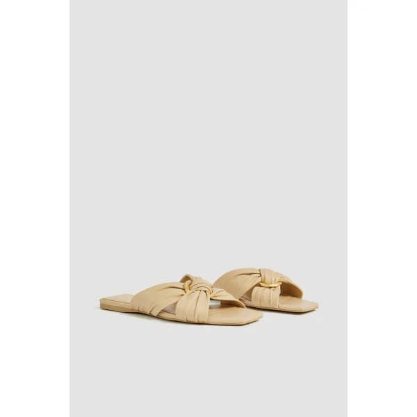Aje Alina Slide in Beach Beige | Flip Flops & Slides | Coveti