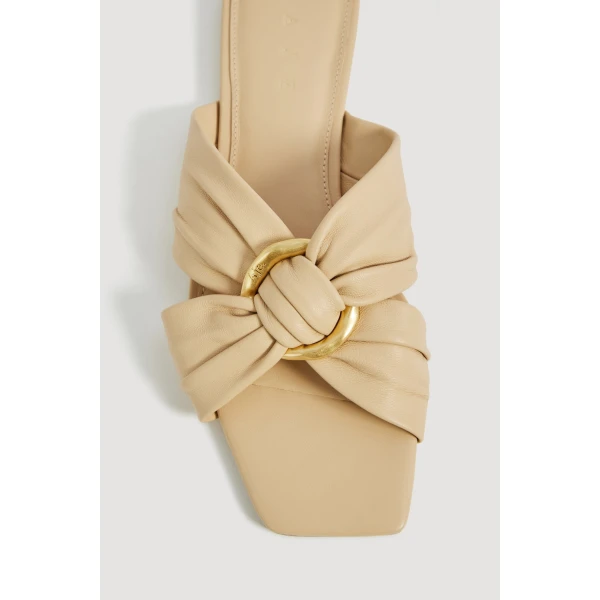Aje Alina Slide in Beach Beige | Flip Flops & Slides | Coveti