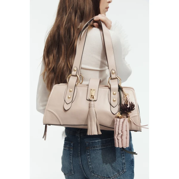 Aje Alive East West Shopper in Antique Rose | Shoulder & Crossbody Bags | Coveti