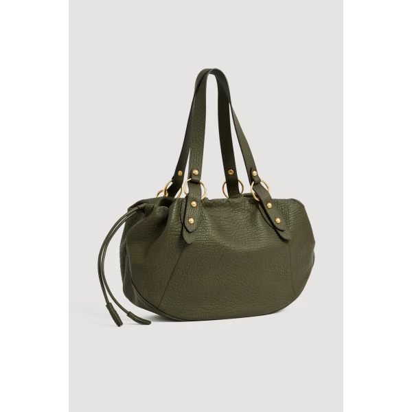 Aje Alive Gathered Shopper in Pine | Shoulder & Crossbody Bags | Coveti