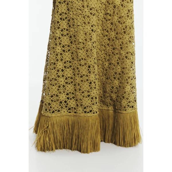 Aje Alora Lace Maxi Skirt in Avocado | Skirts | Coveti