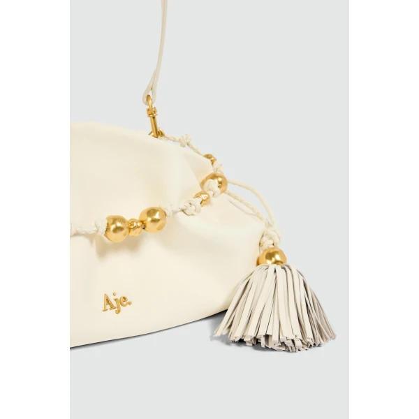 Aje Amber Clutch in Ivory | Clutch Bags | Coveti
