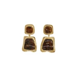 Aje Amelia Drop Earring in Gold/Bronze | Earrings | Coveti