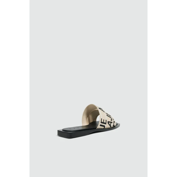 Aje Anais Slide in Black/Natural | Flip Flops & Slides | Coveti