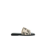 Aje Anais Slide in Black/Natural | Flip Flops & Slides | Coveti
