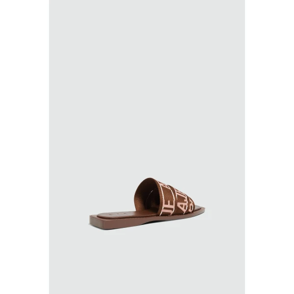 Aje Anais Slide in Chocolate | Flip Flops & Slides | Coveti