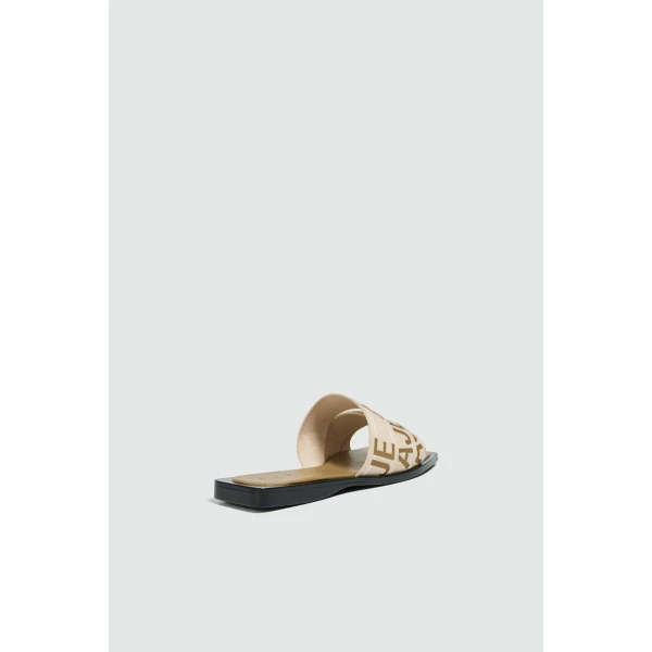 Aje Anais Slide in Olive/Natural | Flip Flops & Slides | Coveti