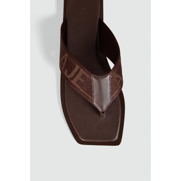 Aje Anais Thong in Chocolate | Flip Flops & Slides | Coveti