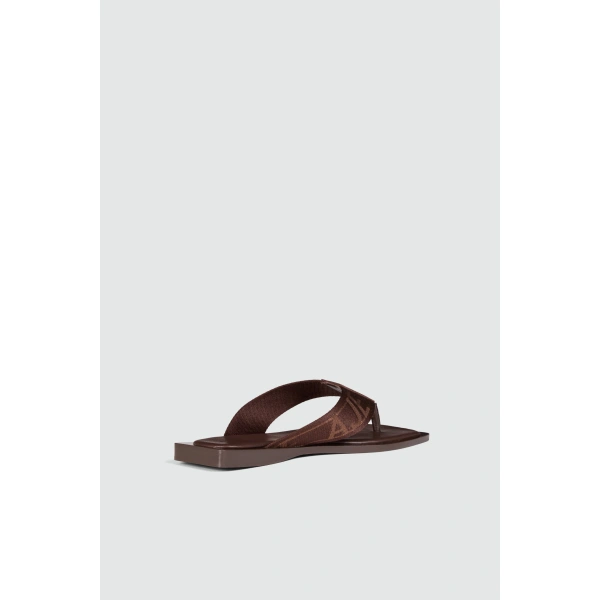Aje Anais Thong in Chocolate | Flip Flops & Slides | Coveti