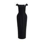 Aje Aphrodite Midi Dress in Black | Midi Dresses | Coveti