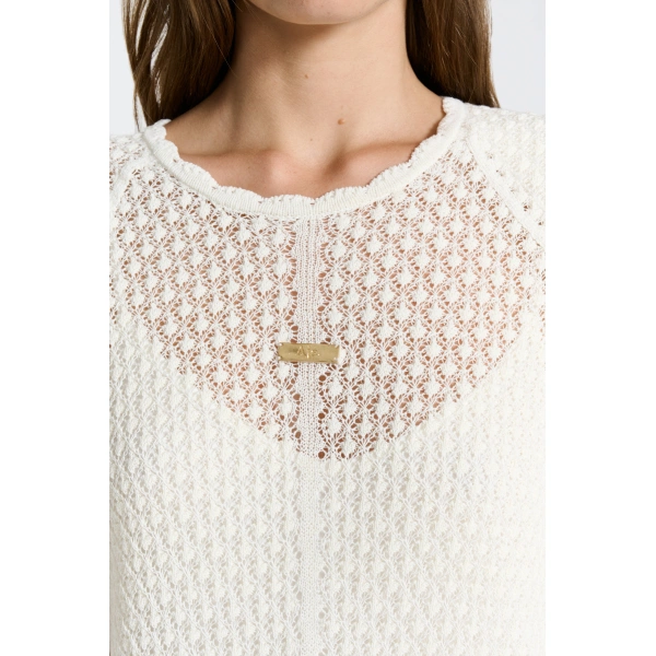 Aje Asher Knit Mini Dress in Ivory | Mini Dresses | Coveti