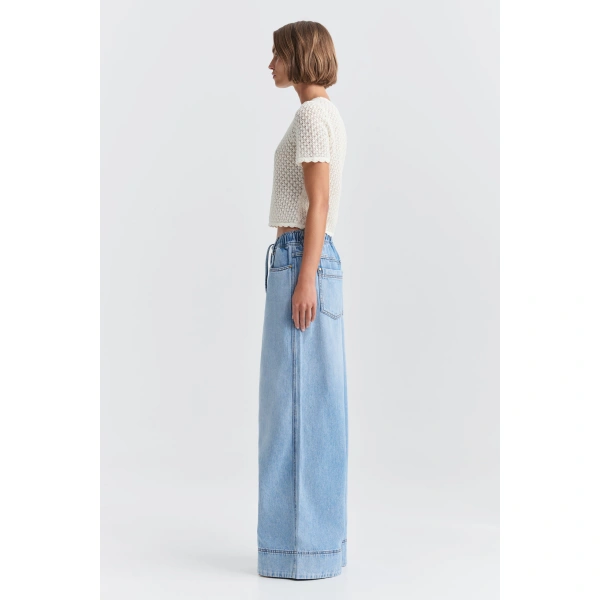 Aje Asher Knit Tee in Ivory | Knitwear | Coveti