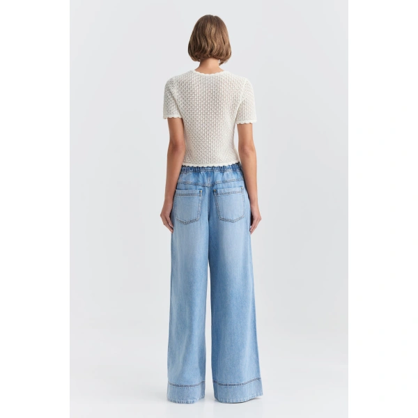 Aje Asher Knit Tee in Ivory | Knitwear | Coveti