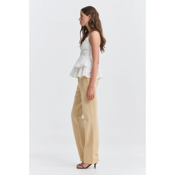 Aje Avena Lace Cami in Ivory | Tops | Coveti