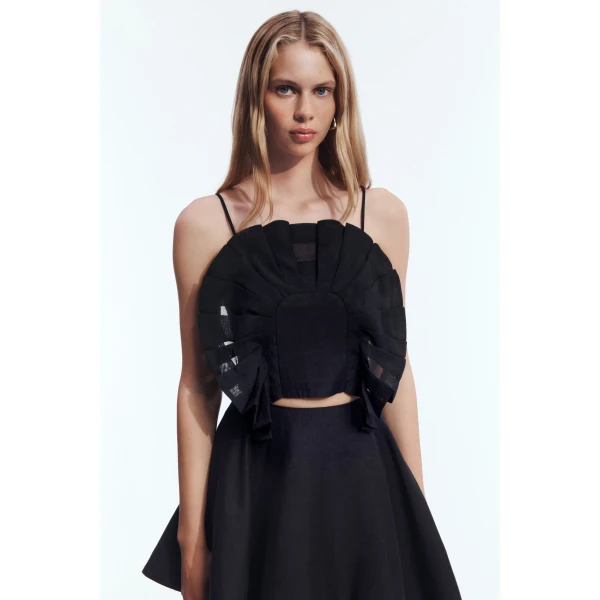 Aje Belluno Top in Black | Tops | Coveti