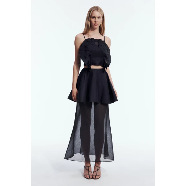 Aje Belluno Top in Black | Tops | Coveti