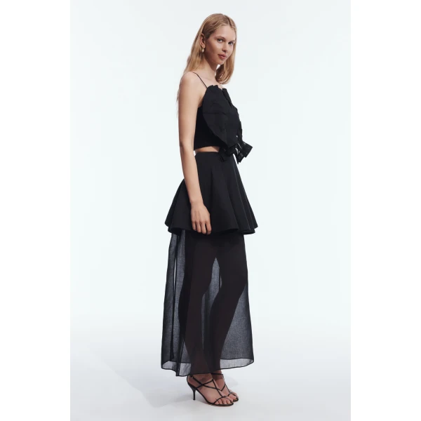 Aje Belluno Top in Black | Tops | Coveti