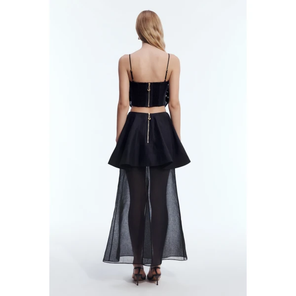 Aje Belluno Top in Black | Tops | Coveti
