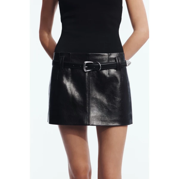 Aje Beria Mini Skirt in Black | Skirts | Coveti