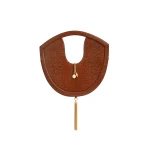 Aje Bijou Croc Emboss Bag in Amber Croc | Shoulder & Crossbody Bags | Coveti