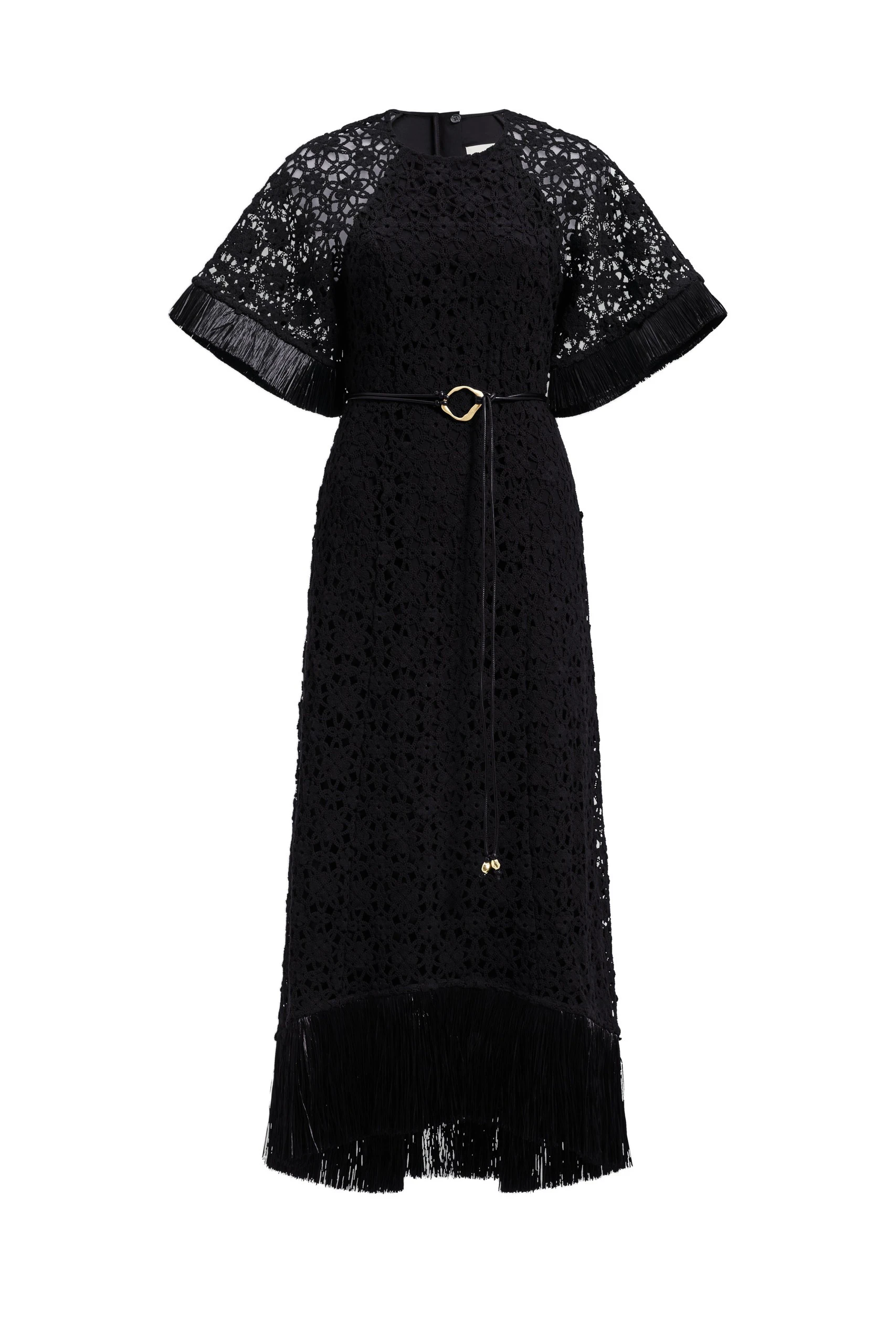 Aje Boheme Lace Midi Dress Black Aje Boheme Lace Midi Dress in Black | Midi Dresses | Coveti