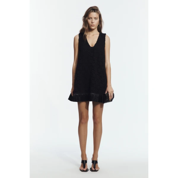 Aje Boheme Lace Mini Dress in Black | Mini Dresses | Coveti