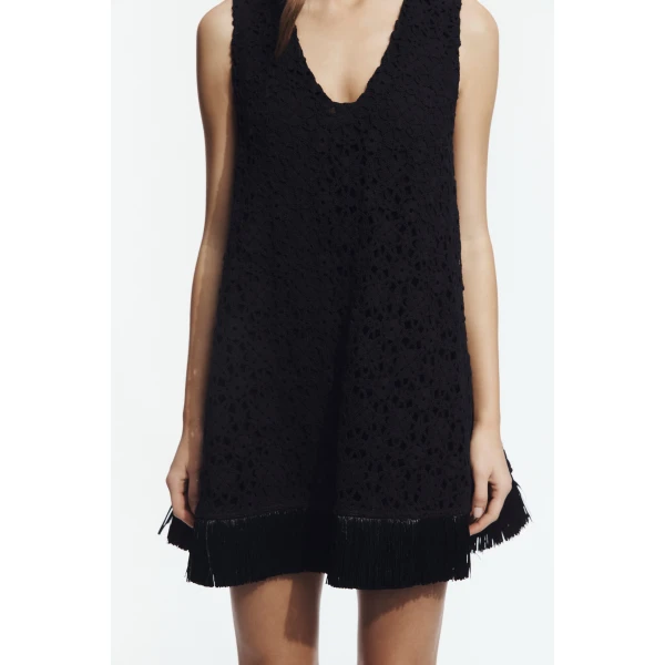 Aje Boheme Lace Mini Dress in Black | Mini Dresses | Coveti