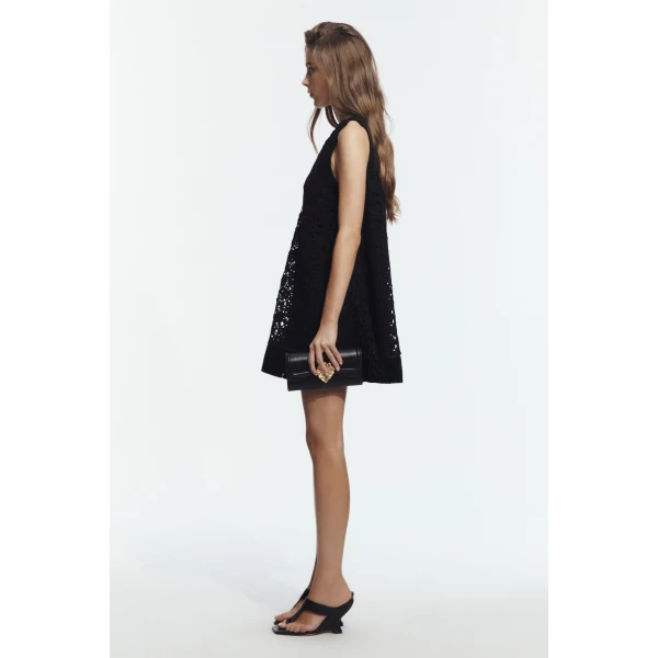 Aje Boheme Lace Mini Dress in Black | Mini Dresses | Coveti