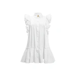 Aje Camellia Mini Dress in Ivory | Mini Dresses | Coveti