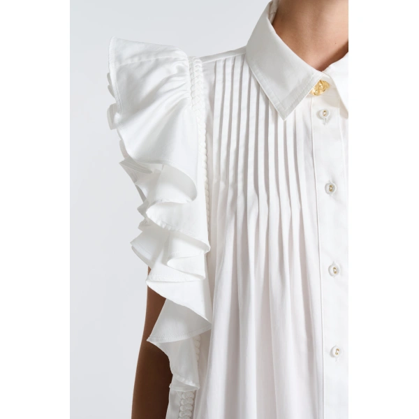 Aje Camellia Mini Dress in Ivory | Mini Dresses | Coveti