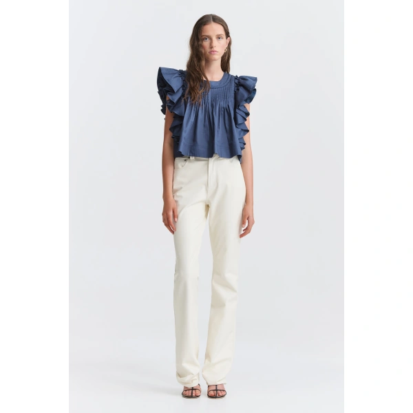 Aje Camellia Top in Slate | Tops | Coveti