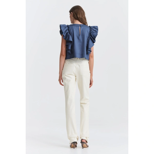 Aje Camellia Top in Slate | Tops | Coveti