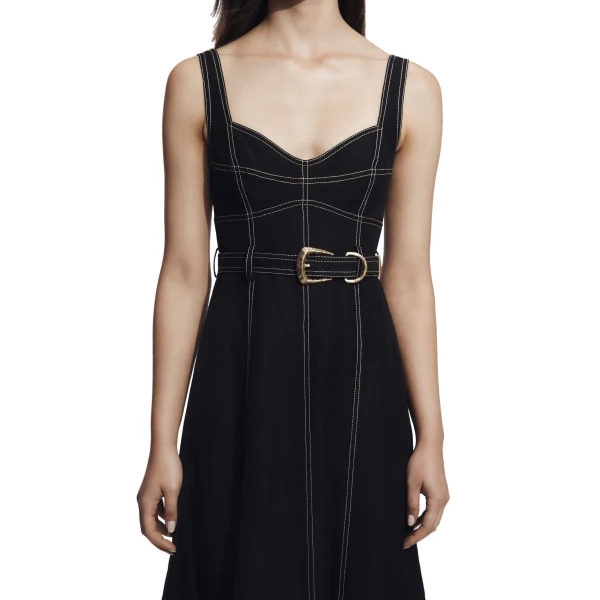 Canvas Midi Dress