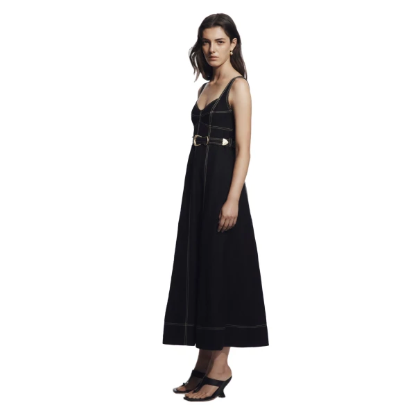 Canvas Midi Dress