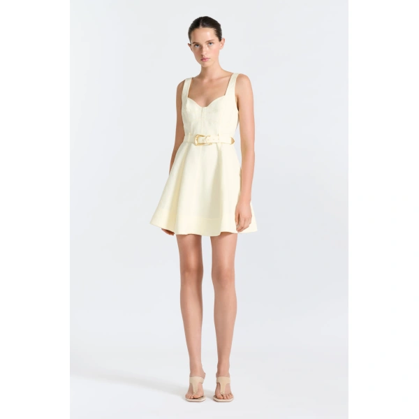 Aje Canvas Mini Dress in Citrus | Mini Dresses | Coveti