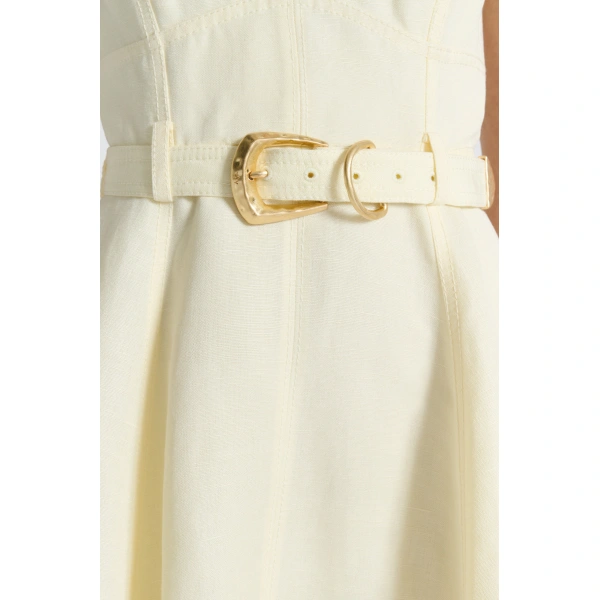 Aje Canvas Mini Dress in Citrus | Mini Dresses | Coveti